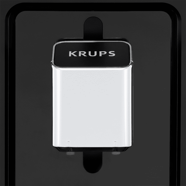 Krups Kaffeevollautomat Doppel Cappuccino Evidence Plus Schwarz-Metallic Detail